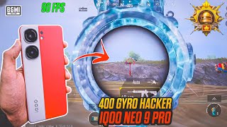 400 GYRO SENSITIVITY ONLY HEADSHOTS 🥵 IQOO NEO 9 PRO BGMI TEST 👑