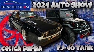 PakWheels Auto Show 2024 With Wehshi Celica Supra Reveal 🔥 & Fj-40 Tank 👌🏻