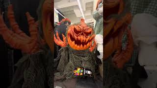 What did he say ? 😱🤔🎃#pumpkinseason #codeorange #halloween #decor #animatronics #biglots