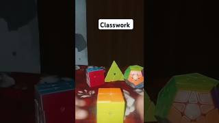 Classwork Homework and test on rubik's cube #comedy #cubing #part 39