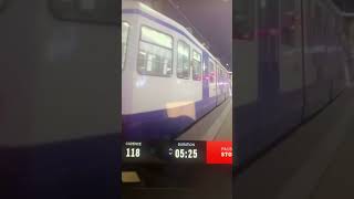 Racing a tram at the gym