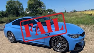 My BMW M4 Competition failed it’s MOT!