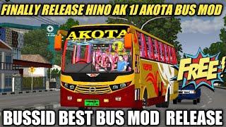 FINALLY RELEASE HINO AK 1J AKOTA BUS MOD BUSSID ।। BUSSID BEST BUS MOD REVIEW+LINK । BUS SIMULATOR I