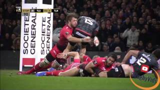 Duane Vermeulen Concusses himself attempting a try-saving tackle! Toulose Toulon 31-8 Highlights