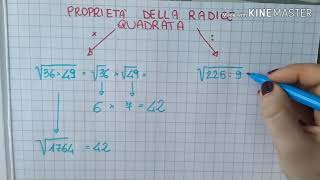 Le proprietà della radice quadrata - teoria + esercizi-