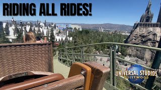 RIDING EVERY RIDE AT UNIVERSAL STUDIOS!