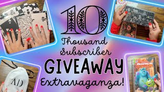 10 THOUSAND SUBSCRIBER GIVEAWAY EXTRAVAGANZA!!!🥳