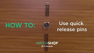 Use quick release pins on a watch | How to with WatchShop