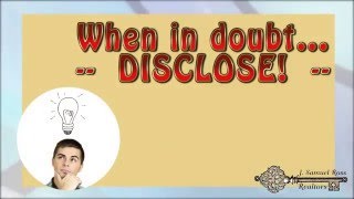 How to properly disclose facts when selling your home -  J. Samuel Ross Realtors