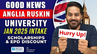 Big Good News from Anglia Ruskin University: Fee & Scholarships | Jan 2025 Intake | Study in UK