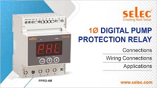 Selec PPRD-4M-1-230V 1Ø Digital Pump Protection Relay: Connections, Programming, and Applications