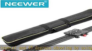 Neewer Aluminum Alloy Camera Track Slider Video Stabilizer Rail with 4 Bearings for DSLR Camera DV