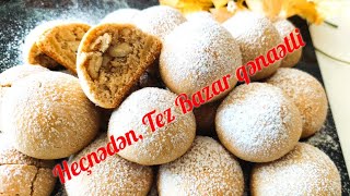 Çayın yanında ləzzətlə yeyilən Peçenye. Heçnədən, Tez Bazar qənaətli /Quick cookies from nothing