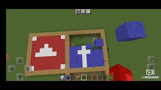 Minecraft Pixel Art Facebook Logo