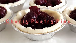 페스츄리 생지로 쉽게 만든 “체리 페스츄리파이”,  Cherry Pastry Pies,  チェリーペストリーパイ