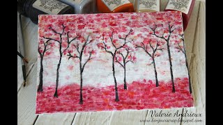 Creating a painting with Art Anthology mediums