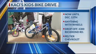 KETK collecting bicycles for Kaci's Kids Bike Drive