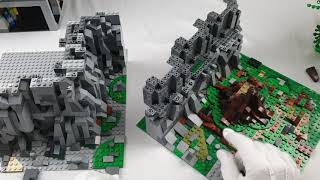 MOC40 Baseplate4 Step1 Mountain & Tree Hero Base