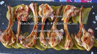 Chuletas de cordero lechal con manzanas | Cocinando a mi manera