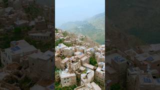 أجمل إطلالة لقرية " المنارة" في جبل صبر " تعز اليمن"   Amazing view in Yemen 4k