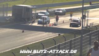 19.Opel-Treffen Oschersleben 2014 - 1/8 Meile Finale Klasse 2 Opel Kadett E vs. Opel Corsa A