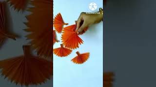 Paper flower craft #shortsvideo # wall hanging idea