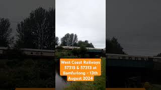 West Coast Railways 57315 & 57313 at Bamfurlong - 13th August 2024