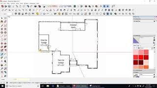 Scaling an image of a plan in Sketchup