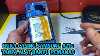 Cara buka casing tengah samsung A21s