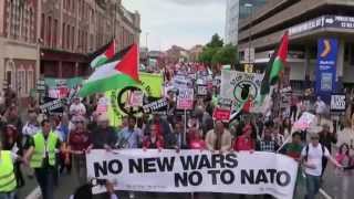 Anti NATO Newport Protest March 2014 Bangla TV News