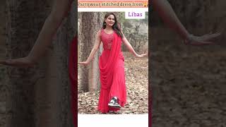 Partywear stitched grara with saree from Libas #shorts #libas #haul #review #shortvideo