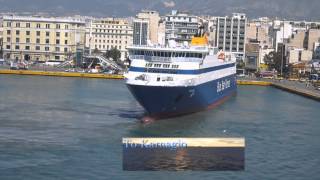 BLUE STAR PAROS ARRIVAL AT PIRAEUS PORT.