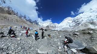 Finally arrived into Mt Everest Base Camp, culmination of the EBC trek