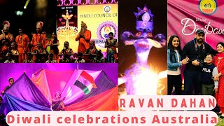 Diwali celebrations in Australia, रावण दहन, राम लीला, मेला, मस्ती  @HinduCouncilAus Jai Shri Ram 🙏