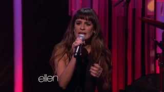 Lea Michele singing 'Cannonball' on Ellen