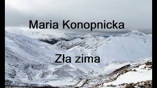 Maria Konopnicka Zła zima