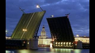 Ночной Санкт-Петербург. Night St. Petersburg. 晚上圣彼得堡。