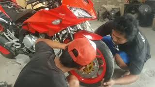 PART 3#. Proses perakitan Body R125 versi ubah rangka