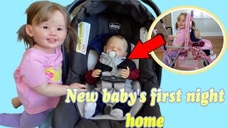 Newborn Reborn baby's First Night Home Routine