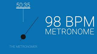 98 BPM Metronome for 60 Minutes