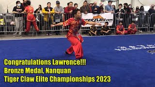 Lawrence, Nanquan (Southern Fist) Bronze Medal, Tiger Claw 2023