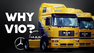 Why Mercedes Made Twin-Turbo V10 Trucks