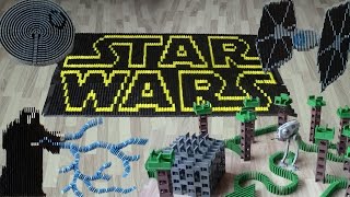 Star Wars in 50,000 dominoes