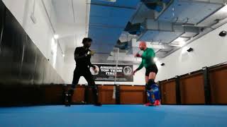 Selmi Lorenzo vs papa diethe  - sparring american top team Roma