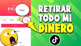 ✔Como RETIRAR TODO EL DINERO DE TIKTOK - COMO GANAR DINERO EN TIKTOK😱