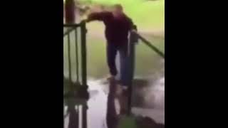 Neighbor Mate's Dance with a Puddle