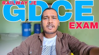 GDCE EXAM OF RAILWAY JE ! PILOT RAJIV VLOGS