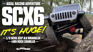 Axial Racing RC Adventure - 1/6 SCX6 Jeep JLU Wrangler Rubicon 4WD Rock Crawler - It's Huge!