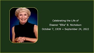 Eleanor Nicholson Memorial Service