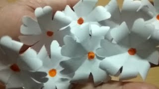 How to make shiuli phool #paperflower #origamipaperflower #diy #diycraft #diyhomedecor